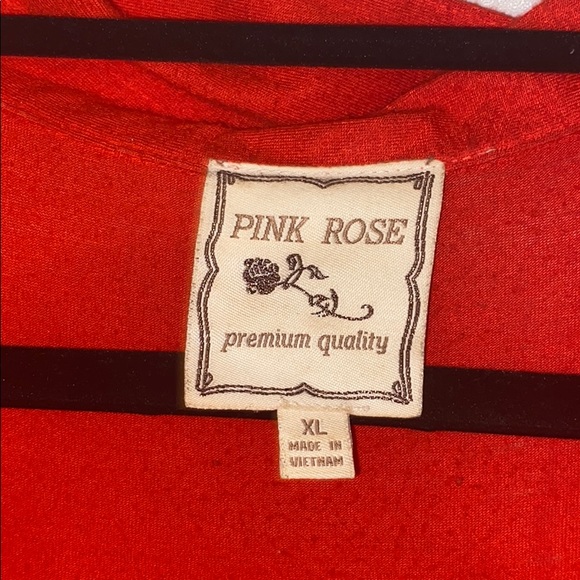 Pink Rose Orange Cardigan - Picture 2 of 5